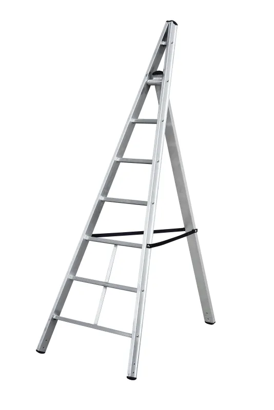 Escalera agrícola aluminio 6 peldaños gierre altura máxima de trabajo 2,77 m