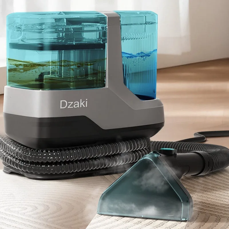 Dzaki limpiador de alfombras aspirador húmedo 25000pa succión, 4 en 1 con función de calefacción, función de desinfección con pantalla led