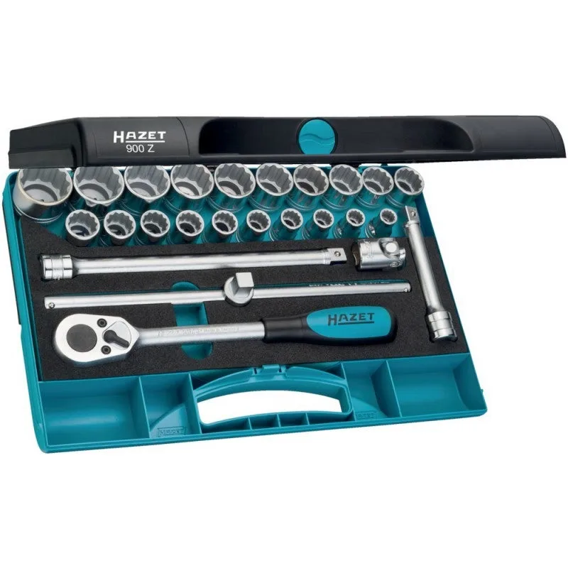Hazet jeu de clés à douilles 900z ∙ carré creux 1/2 pouce (12,5 mm) ∙