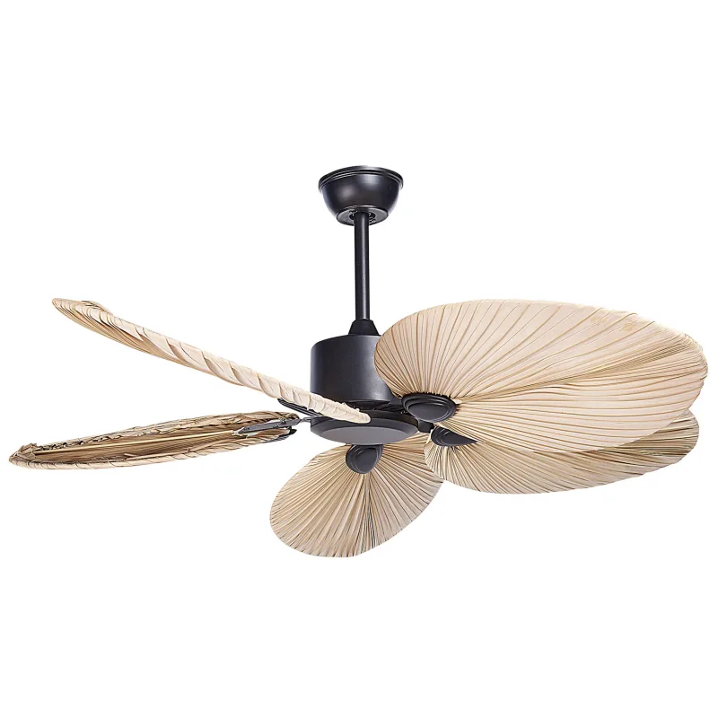 Beliani ventilador de techo mammoth con mando marrón