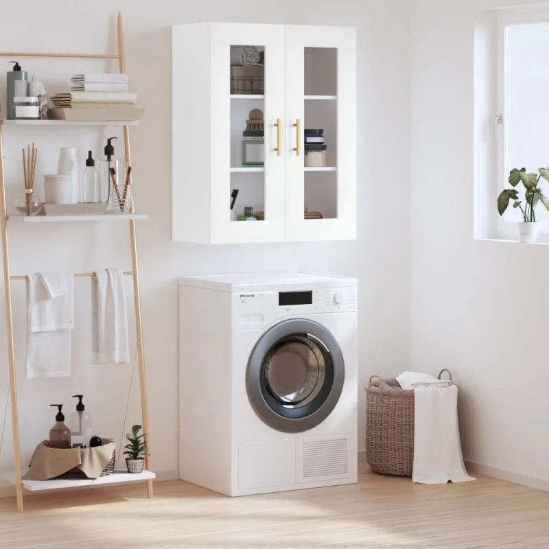 Vidaxl armario de pared blanco 69,5x34x90 cm