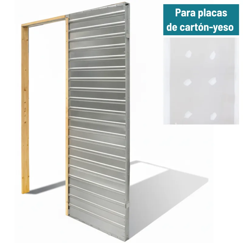 Casoneto puerta corredera para tabique de placa yeso de 9 cm - 120x203 cm