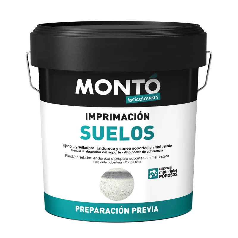 Imprimación para suelos color transparente montó 4l