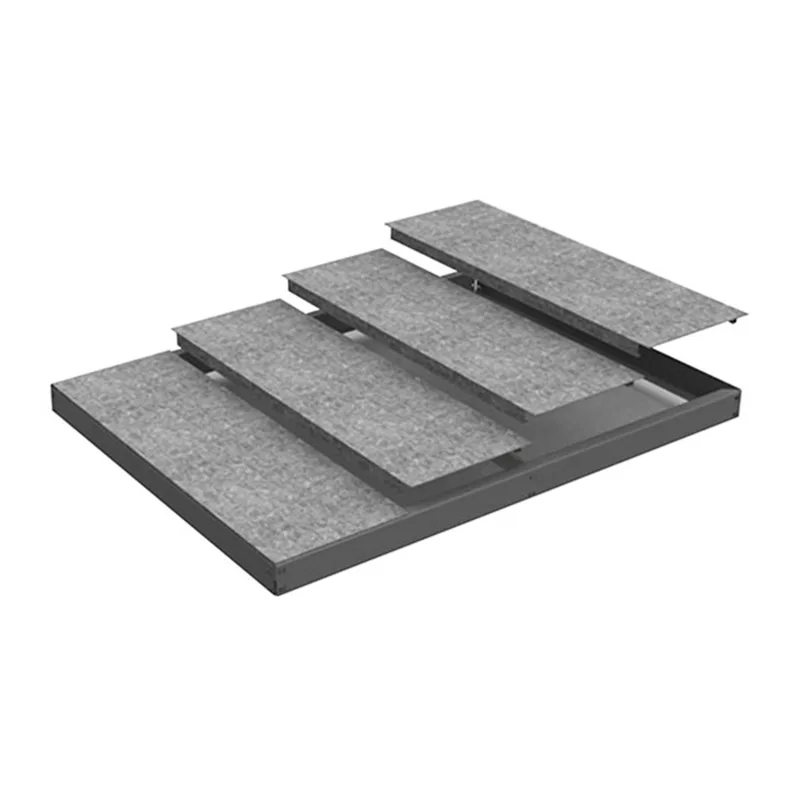 Estante adicional ecoforte gris/galva 180x60x4,2cm