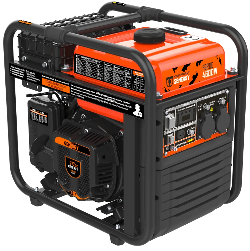Generador inverter gasolina genergy feroe 4600w/4200w, arranque eléctrico.