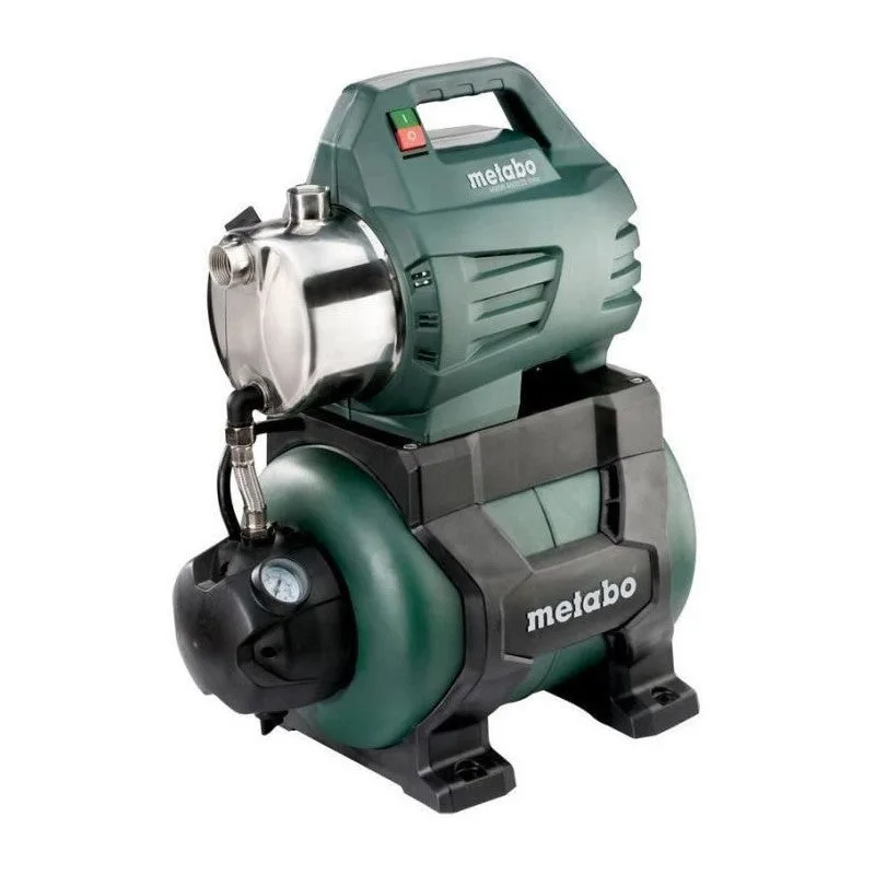 Metabo 600972000 bomba de agua sanitario doméstico hww 4500:25 inox 1300w caudal max 4500 l:h altura max bombeo 46 m