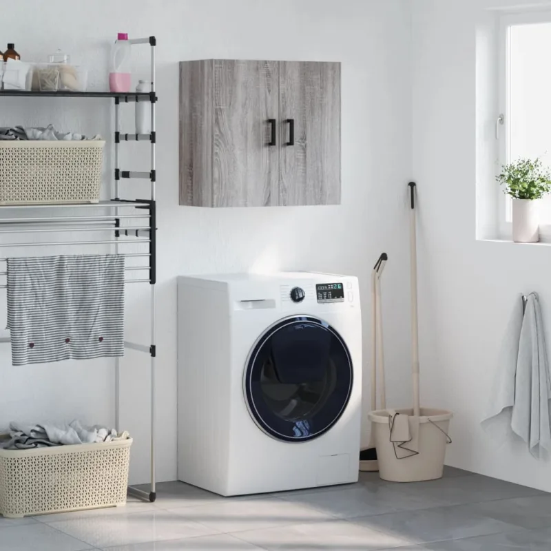 Maison exclusive - armario de pared madera de ingeniería gris sonoma 60x31x60 cm