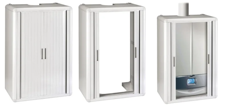 Armario cubrecaldera universal de resina plástica himalaya