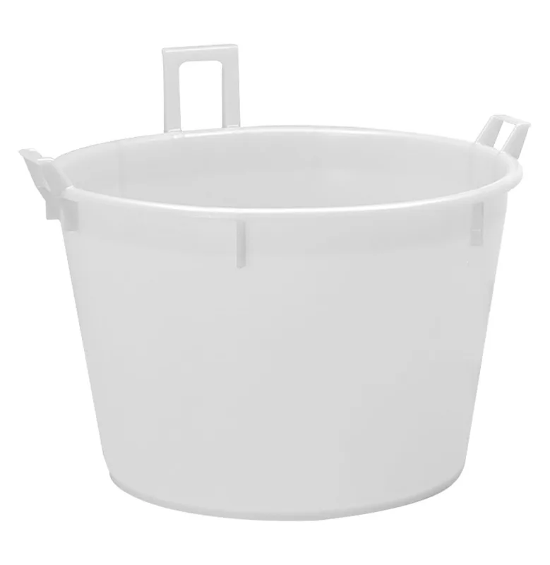 Cubo de fondo bajo con 3 asas ø60 cm 78 litros también para uso alimentario