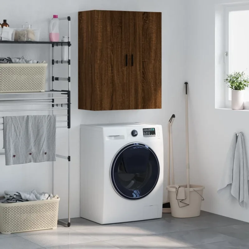 Maison exclusive - armario de pared marrón roble 69,5x34x90 cm