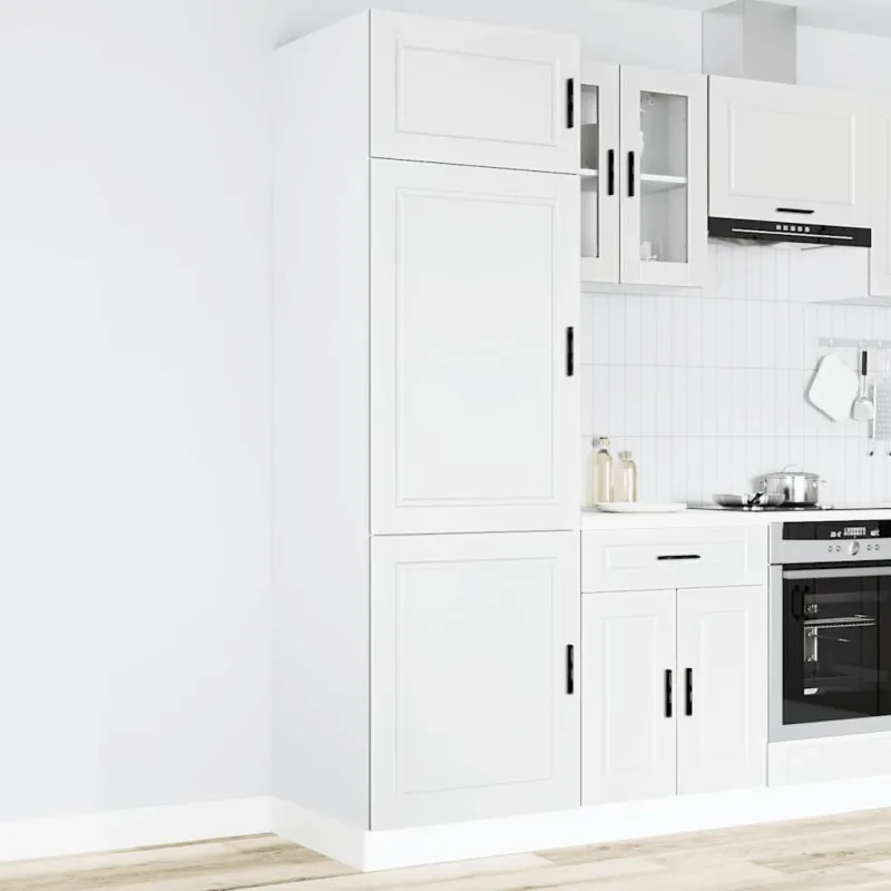 Maison exclusive - mueble de cocina porto de madera contrachapada blanca