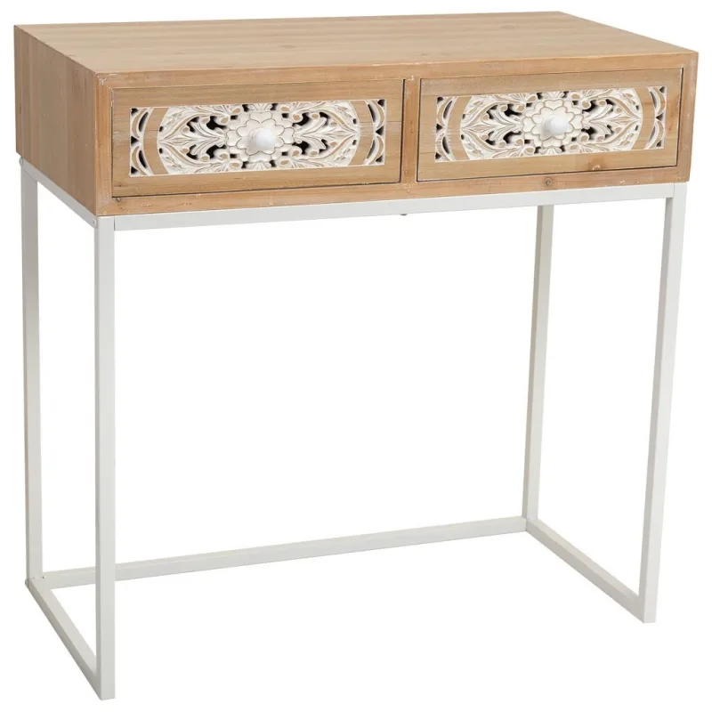 Recibidor de madera marrón 80x42x79