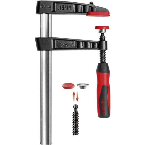 Bessey presse à vis en fonte malléable tg avec poignée bi-matière