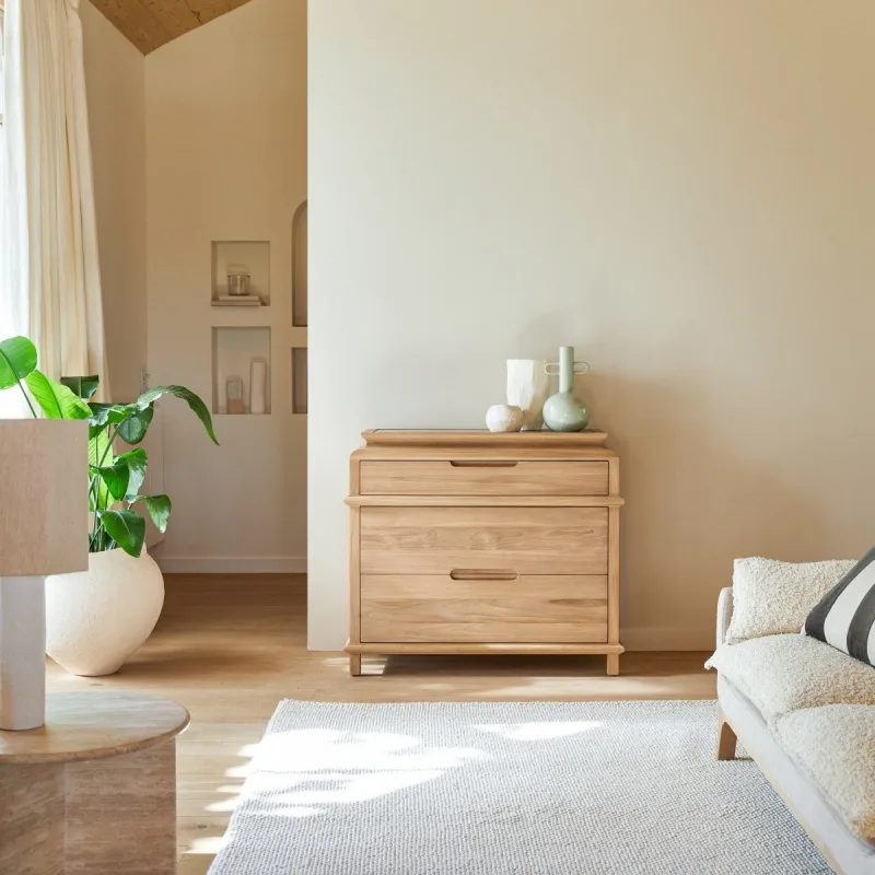 Tikamoon cómoda de teca maciza
