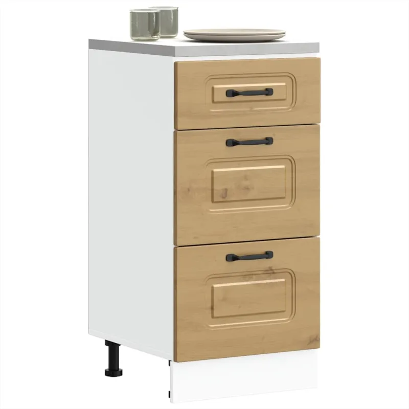 Maison exclusive - mueble bajo de cocina kalmar roble artesanal madera ingeniería