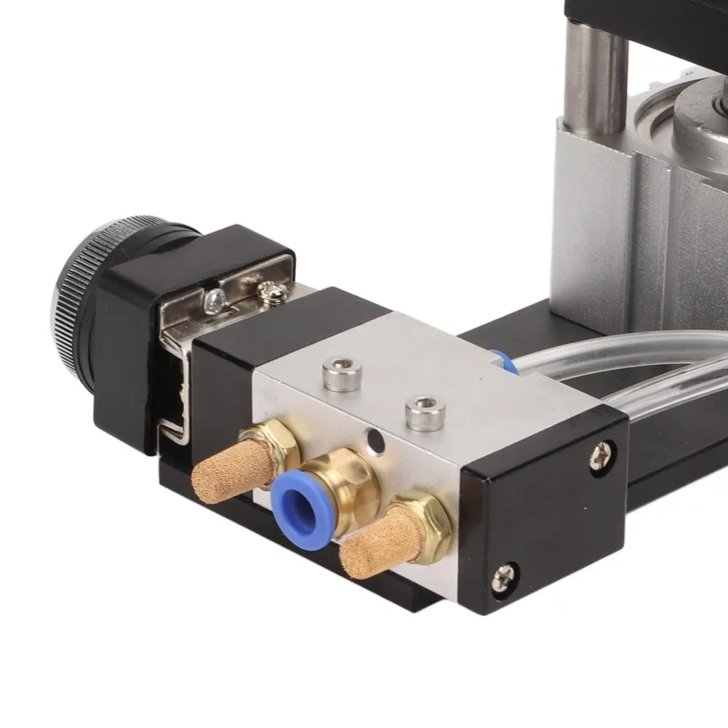 Pneumatic leather hole punch tool, fast and efficient for woodworking, aluminum alloy construction