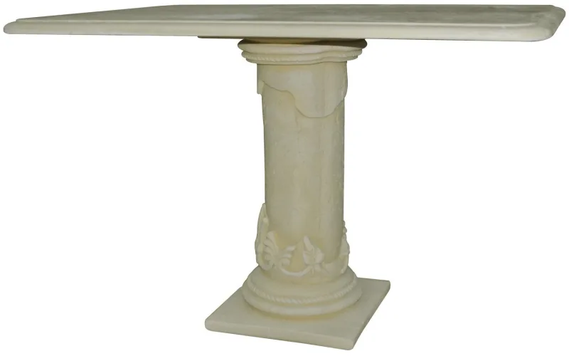 Mesa rectangular decogarden 118x80x78 cm en granulado de piedra – exterior