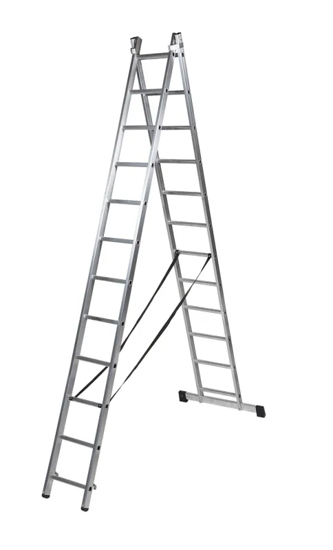 Escalera transformable 2x12 peldaños