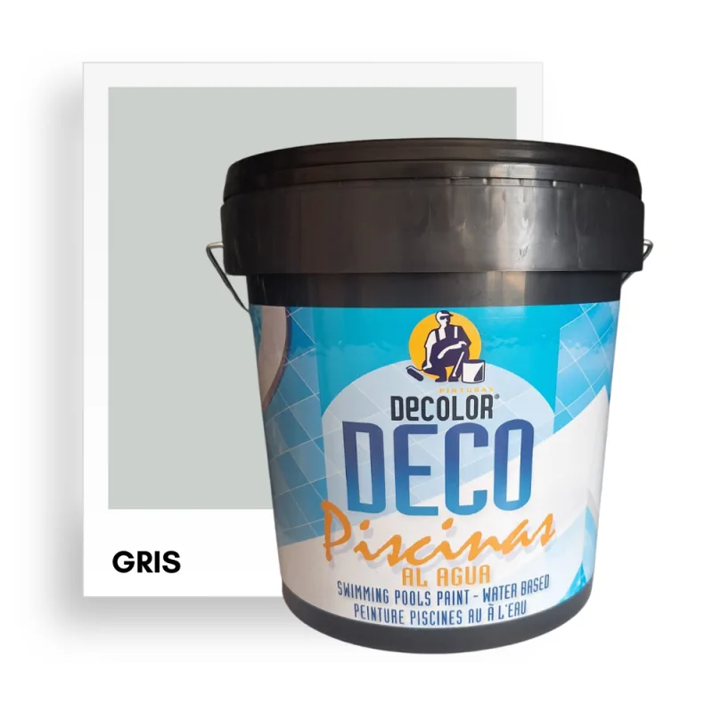 Pintura para piscinas al agua gris 15 lt