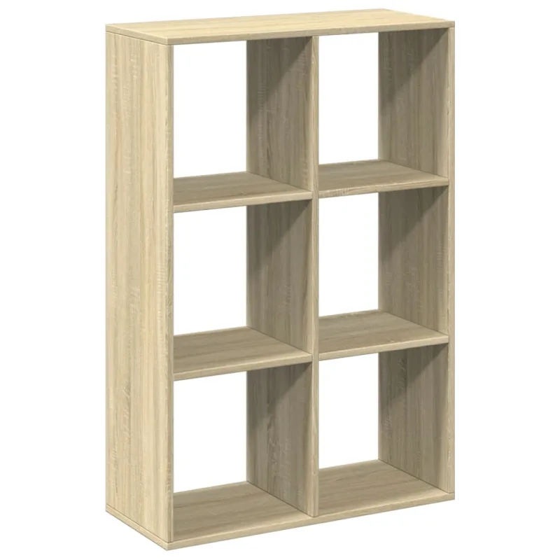 Librería divisor madera ingeniería roble sonoma 69,5x29x103,5cm – comfortxl
