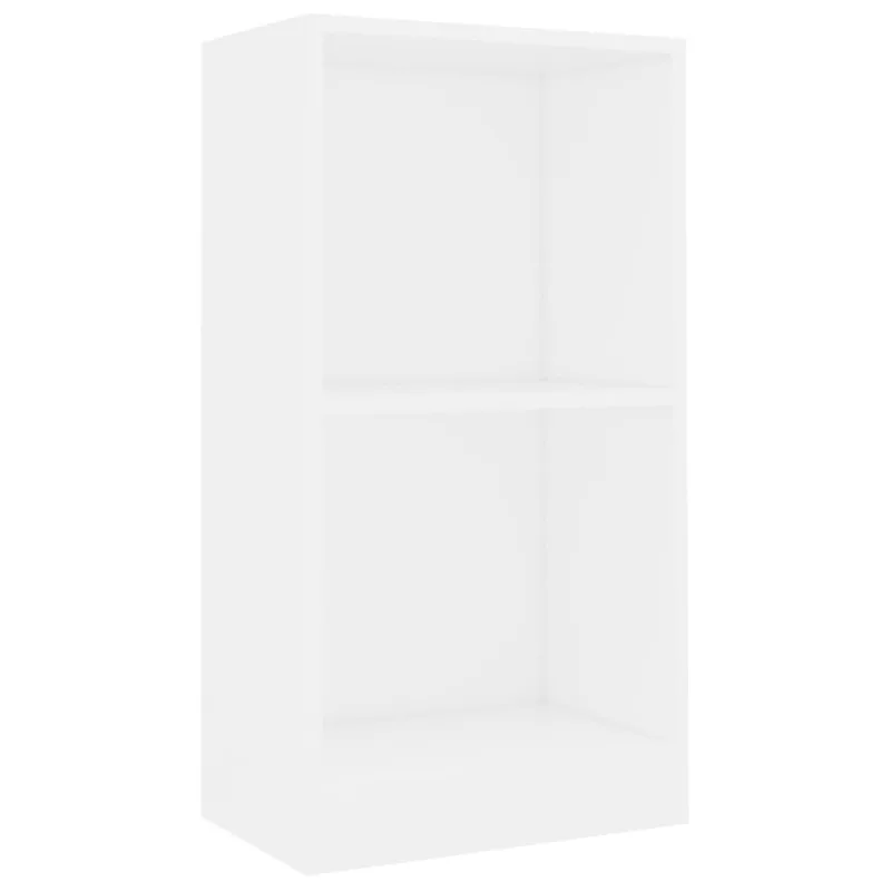 Estantería de madera de ingeniería blanca 40x24x75 cm – comfortxl