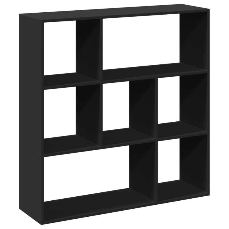 Librería divisora madera de ingeniería negra 102x29x103,5 cm – comfortxl