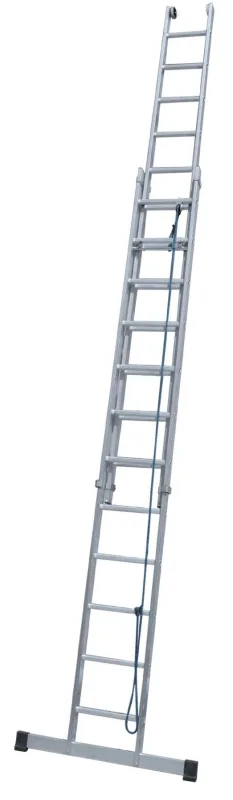 Escalera ktl doble extension mecanica con base 15 x 2 peldaños