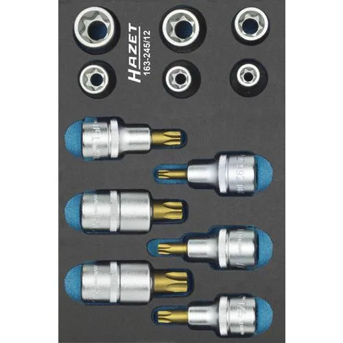 Hazet jeu d'outils · torx® 163-245/12 ∙ carré creux 1/2 pouce (12,5