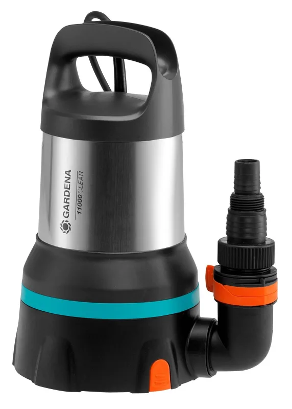 Gardena bomba sumergible de agua clara bombea agua a 7 m (0,7 bar), 11000 l/h, 450w aquasensor (9034-20)