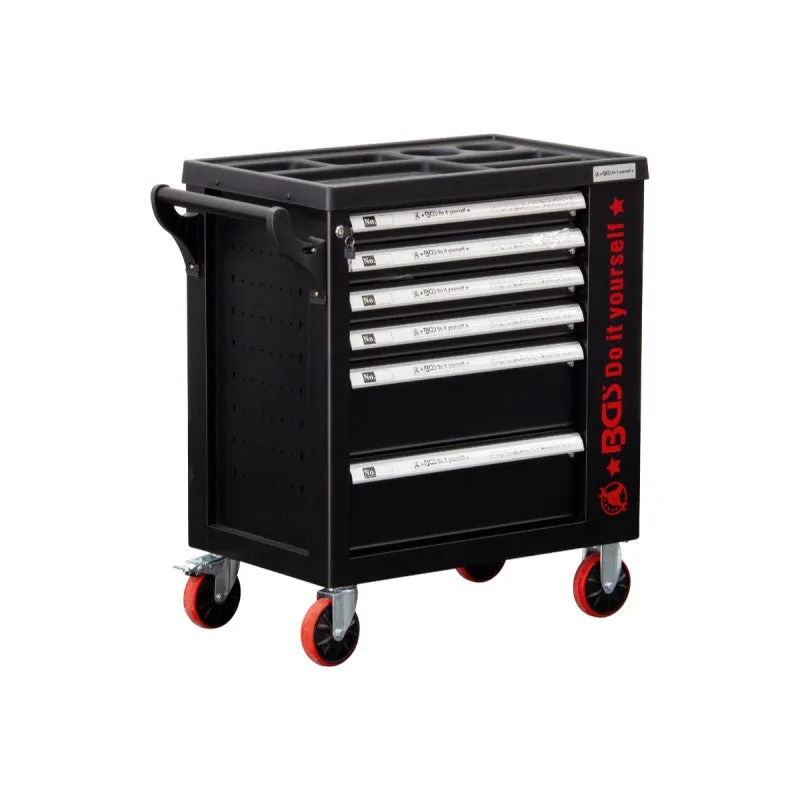 Carro de herramientas | 6 cajones | 1 compartimento | vacío