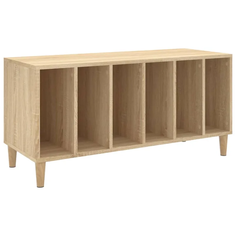 Mueble discos madera contrachapada roble sonoma 100x38x48 cm – comfortxl