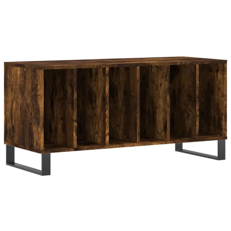 Mueble discos madera contrachapada roble ahumado 100x38x48 cm – comfortxl