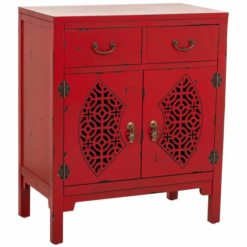 Recibidor de madera con 2 cajones y 2 puertas 66x36x78