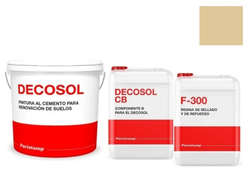 Kit 30 m2 renovador de color para hormigón impreso-piedra