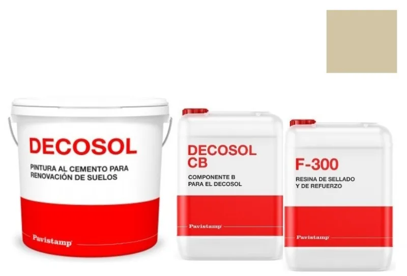 Kit 100 m2 renovador de color para hormigón impreso-jade