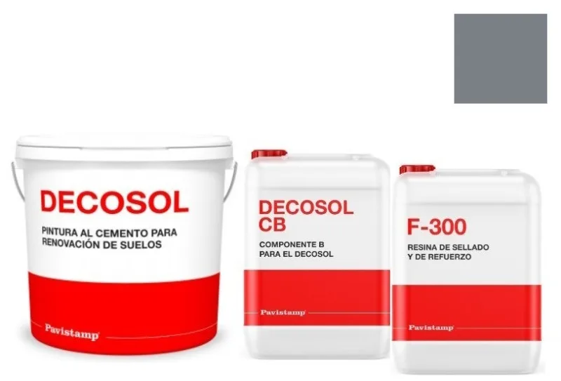 Kit 100 m2 renovador de color para hormigón impreso-azul profundo