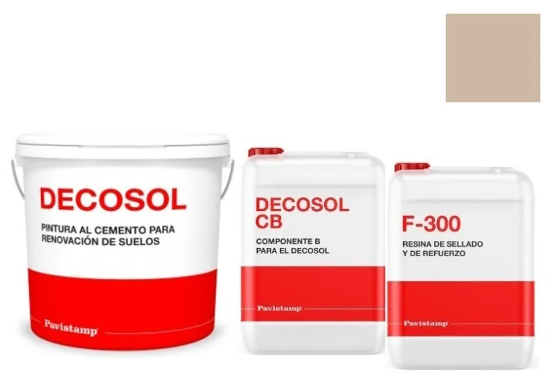 Kit 100 m2 renovador de color para hormigón impreso-plata