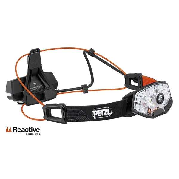 Potente linterna frontal petzl nao rl con 1500 lúmenes