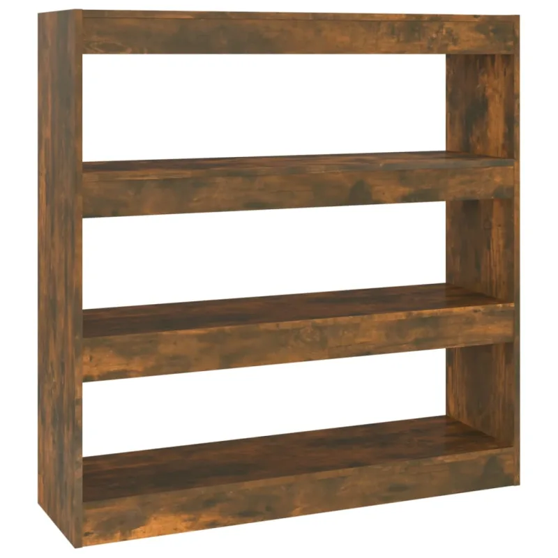 Estantería，librería，armario de libros/divisor de espacios roble ahumado 100x30x103 cm cfw545943
