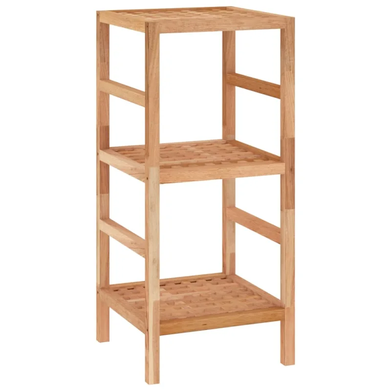 Estantería | librería divisora | estante de baño madera maciza nogal 35,5x35,5x79 cm cfw15008