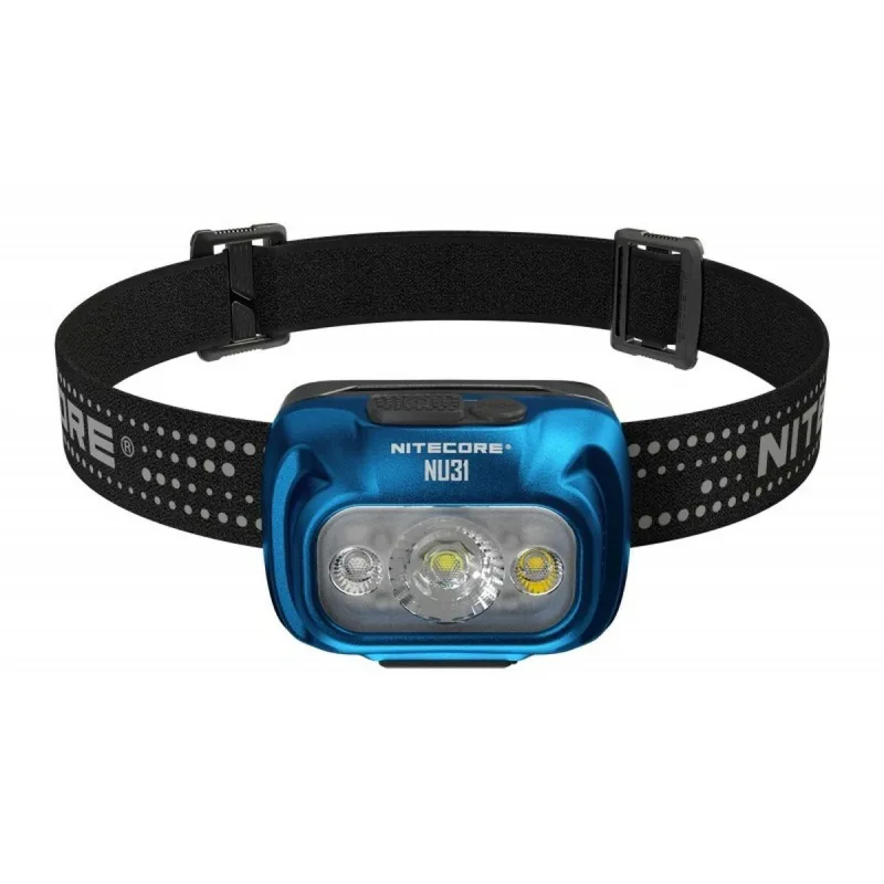 Linterna frontal led recargable y ajustable nitecore nt-nu31-b 1 pieza 550 lm