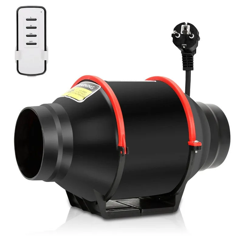 Extractor de conductos extractor de conductos 150mm 75w 540m³/h con mando a distancia