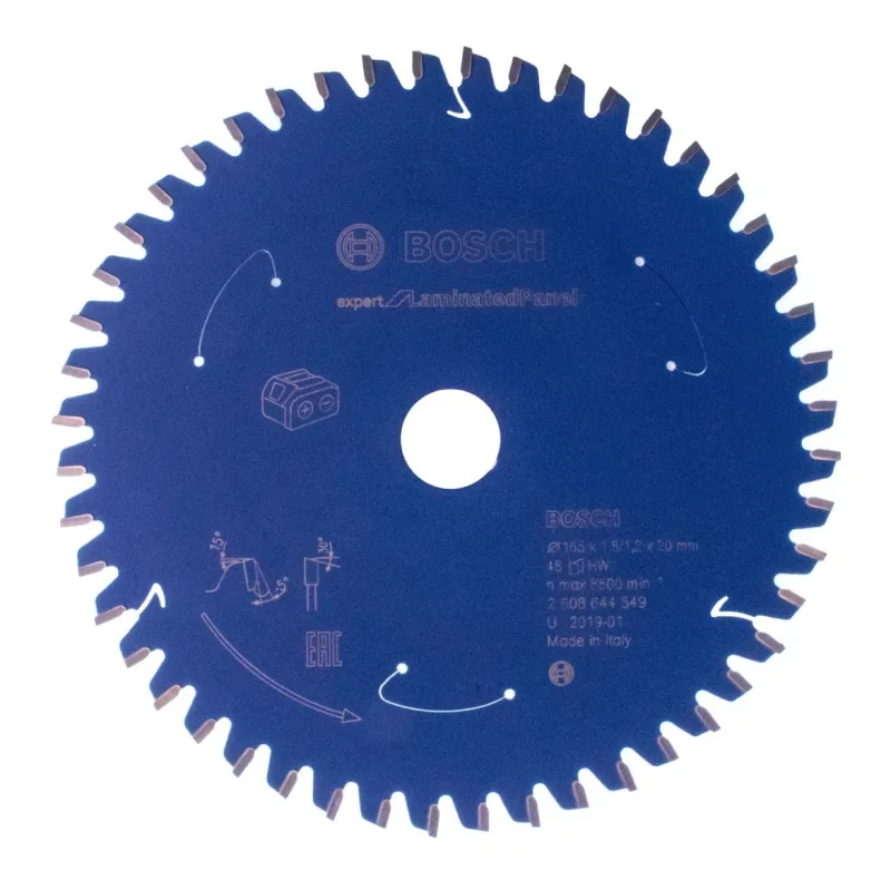 Bosch lame de scie circulaire expert for laminated panel 165 x 1,2 x 20 mm - 48 dents pour laminat ( 2608644549 )