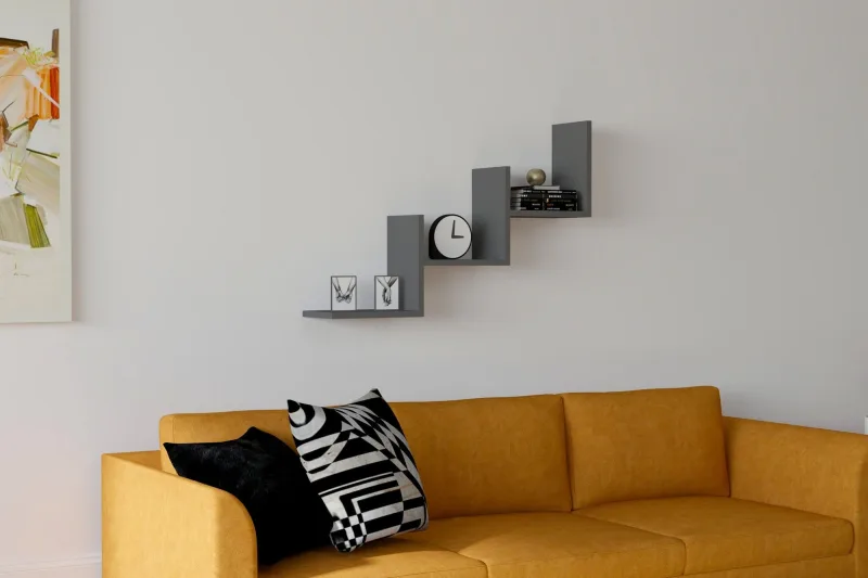 Estante de pared mist antracita