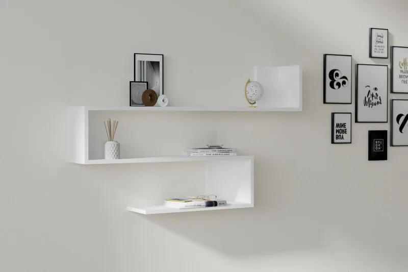 Estante de pared penne blanco