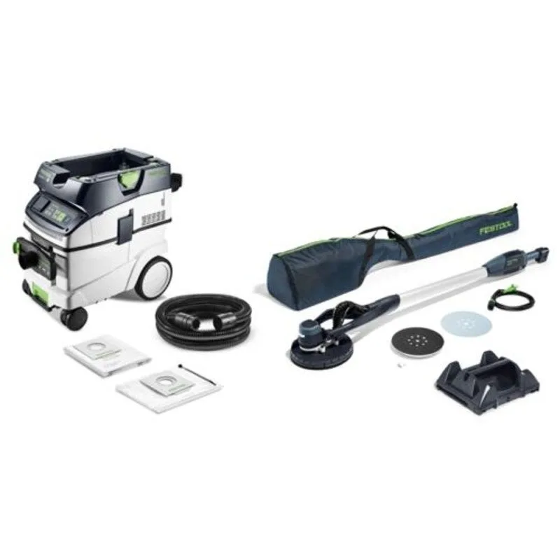 Set de lijadora de pared y aspirador planex lhs-e 225/ctl 36-set - 578417 - festool