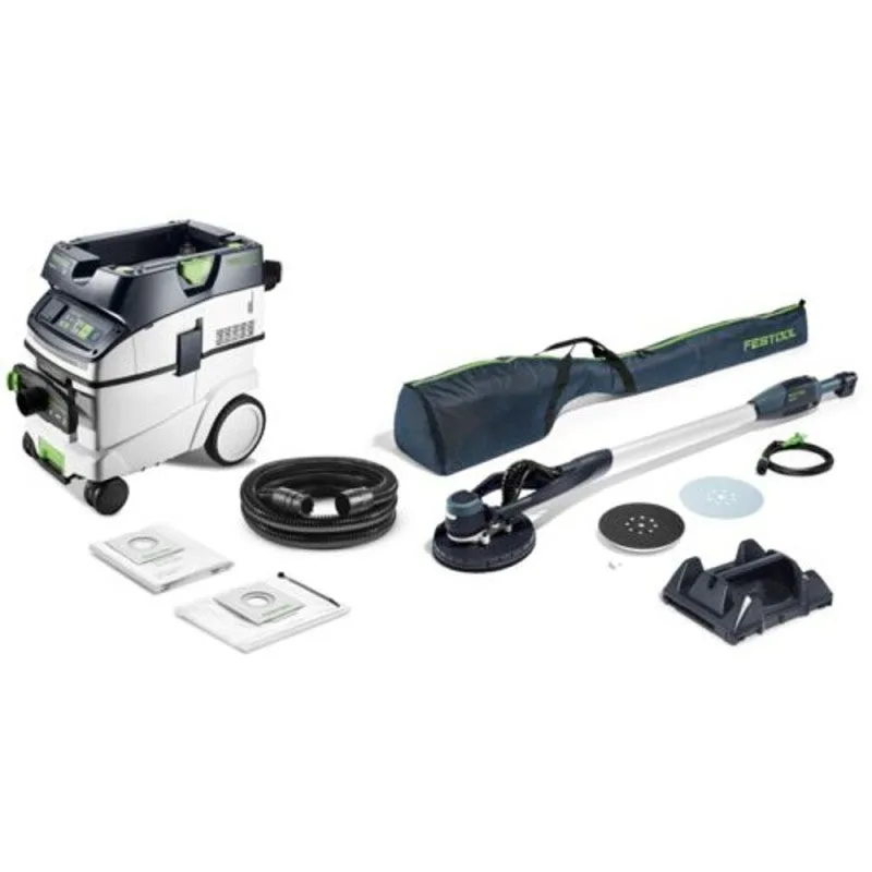 Set de lijadora de pared y aspirador planex lhs-e 225/ctm 36-set - 578418 - festool
