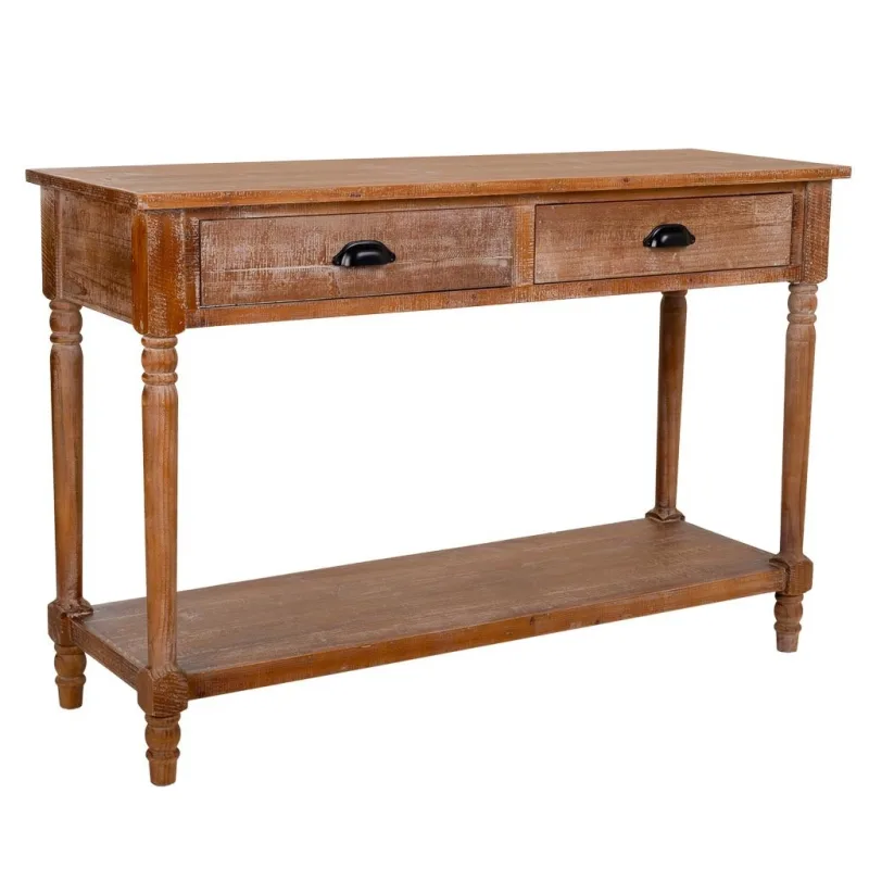 Recibidor de madera marrón 120x40x80