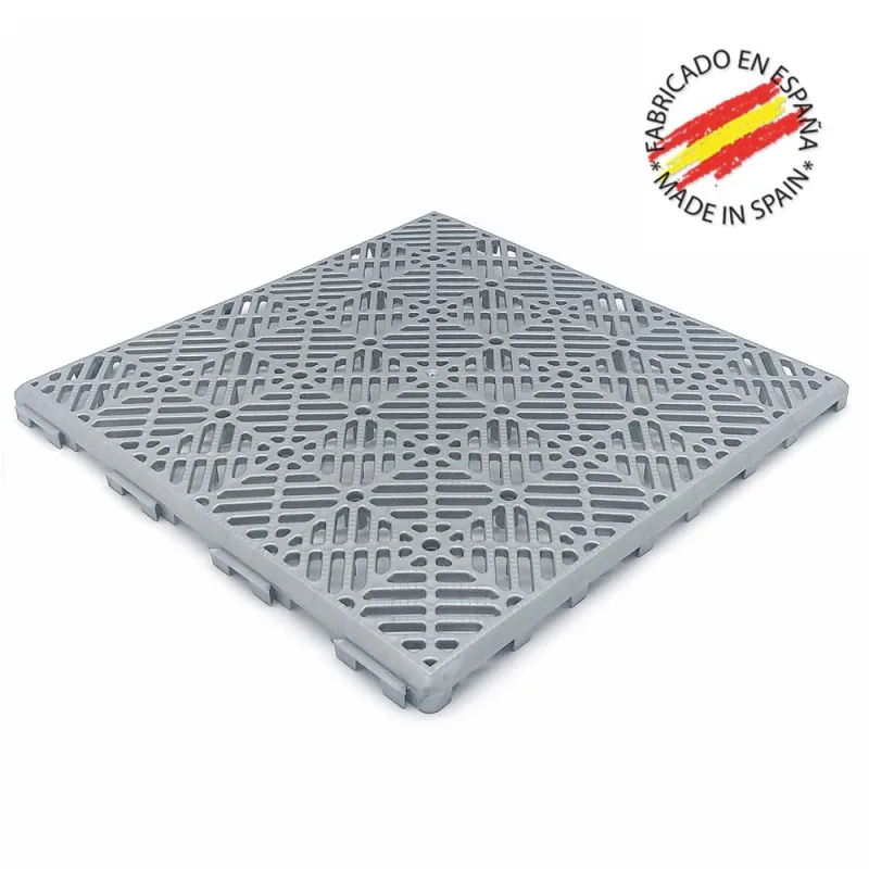 Pack ahorro 500 losetas autoventiladas 30x30x1,5cm (≈44m² - gris aluminio). especial hostelería, cámaras, despensas, barra, zonas húmedas