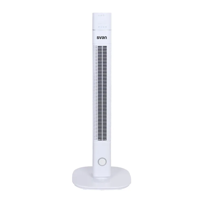Ventilador de torre svan, svve02360tr, 3 velocidades, temporizador de 720 min, modo sueño, ionizador, mando a distancia